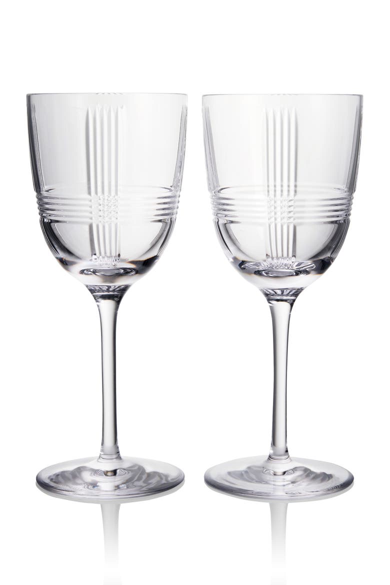 Marquis Vector Set of 2 Crystal Red Wine Glasses, Main, color, NONE