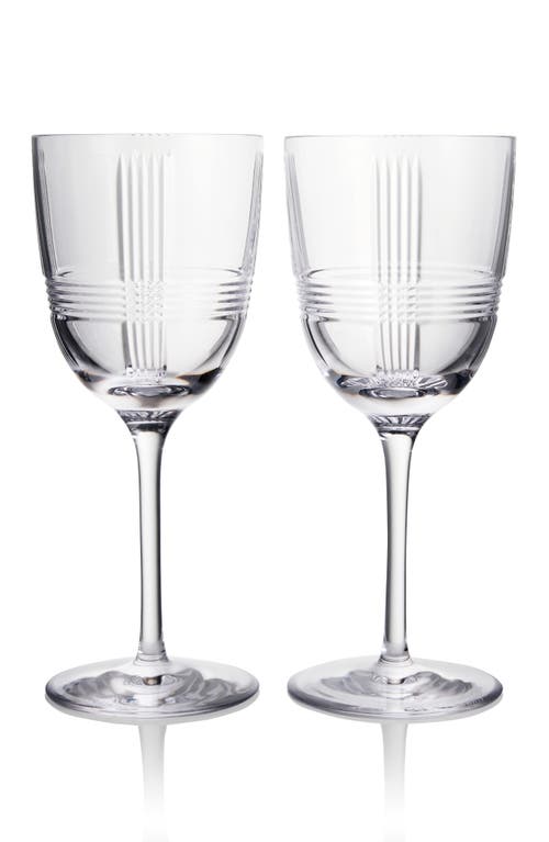 Waterford Marquis Vector Set Of 2 Crystal White Wine Glasses