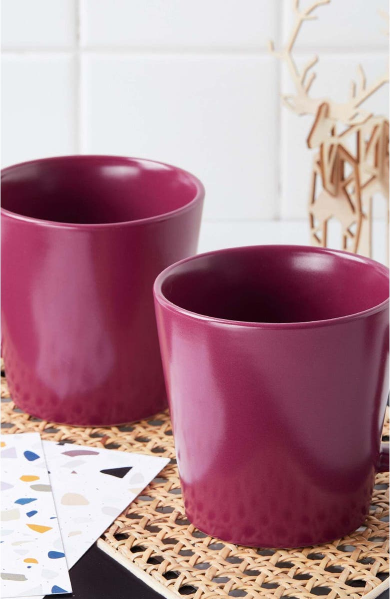 Stone Lain Cleo Stoneware 16-Piece Dinnerware Set, Alternate, color, Magenta