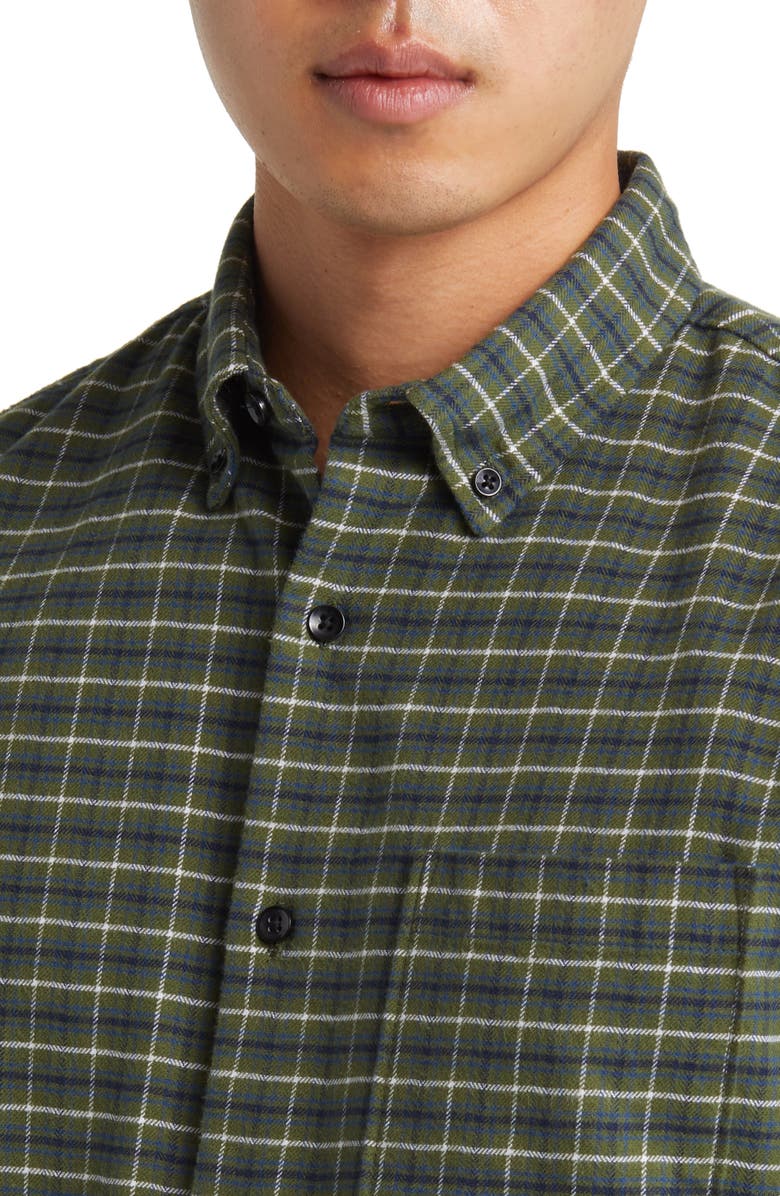 Nordstrom Tech-Smart Trim Fit Check Stretch Button-Down Shirt, Alternate, color, 