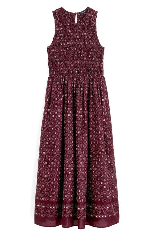 Madewell The Melody Scoopback Smocked Midi Dress