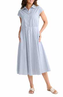 Musings Gingham Midi Shirtdress