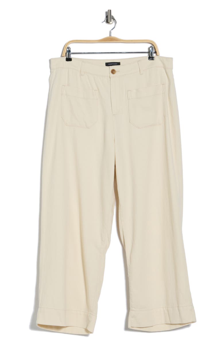 Sanctuary Soft Marine Wide Leg Crop Pants, Main, color, Macrame