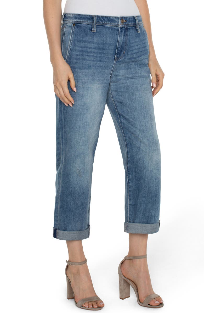 Liverpool Los Angeles Norma Relaxed Roller Crop Straight Leg Jeans, Alternate, color,