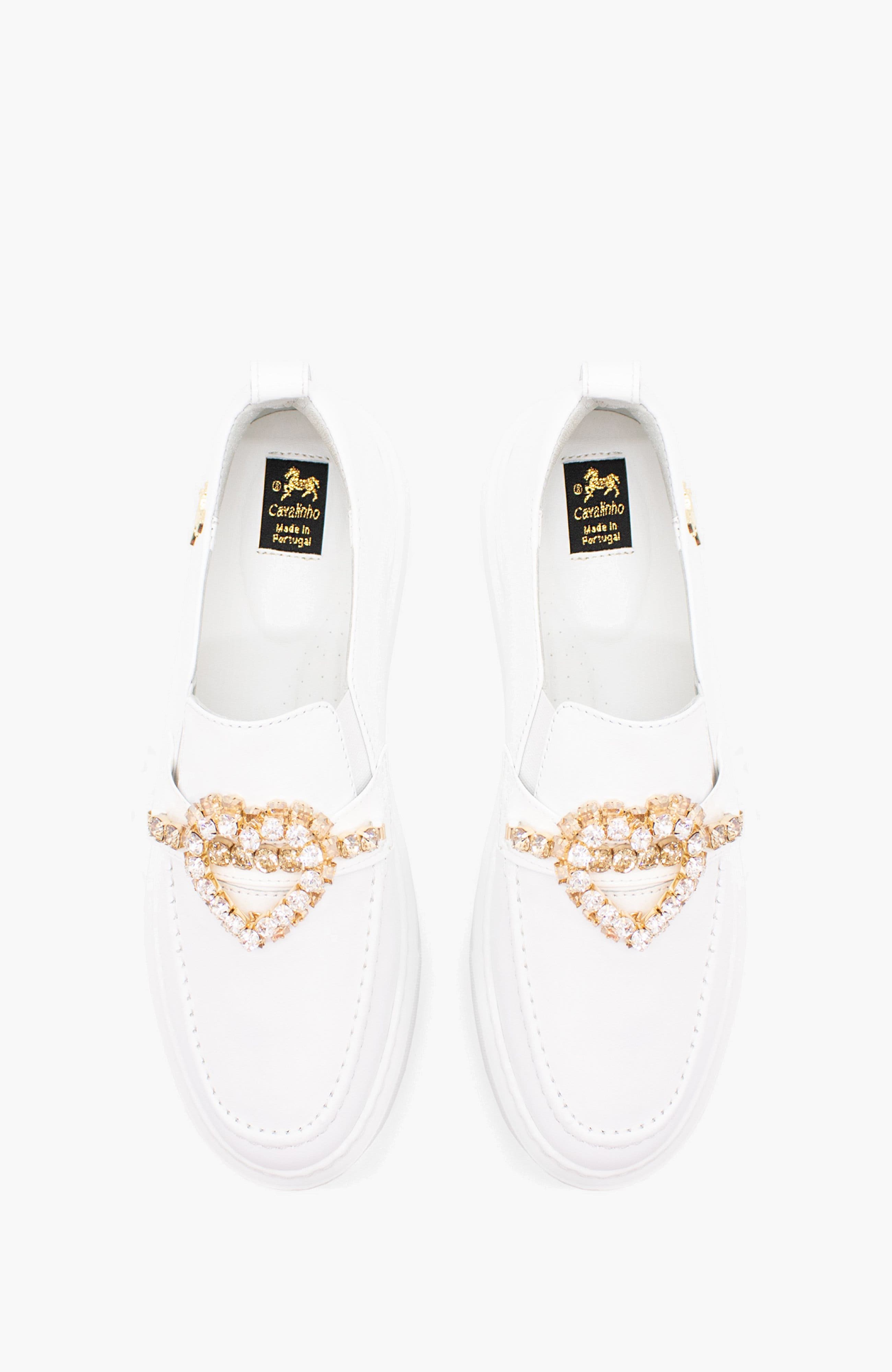 Fall In Love Leather Loafers, Alternate, color, Beige / White