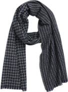 Andrew Stewart Houndstooth Cashmere Scarf
