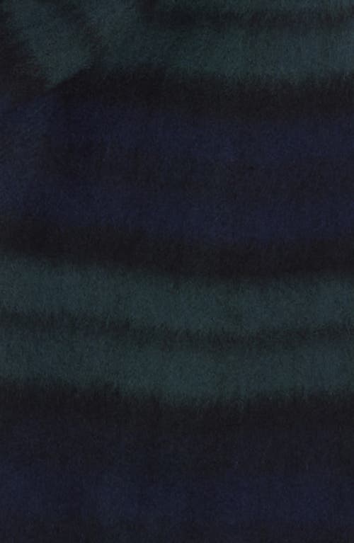 Nordstrom Exploded Plaid Merino Wool Scarf In Blue