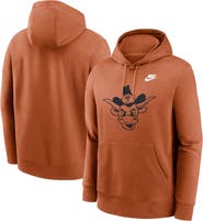 Nike Men's Nike Texas Orange Texas Longhorns Legacy Logo Club Fleece Pullover Hoodie