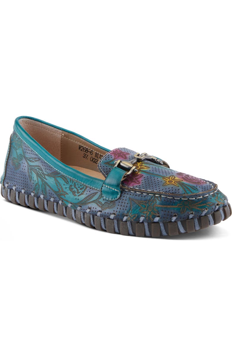 L'Artiste by Spring Step Delavigne Bit Loafer, Main, color, Teal Multi