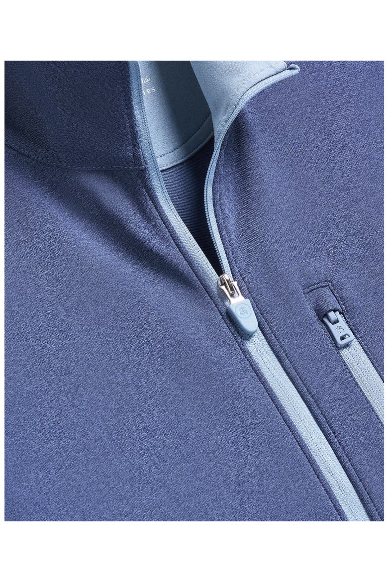 Performance Knit Full Zip Vest, Alternate, color, CHAMBRAY BLUE HEATHER