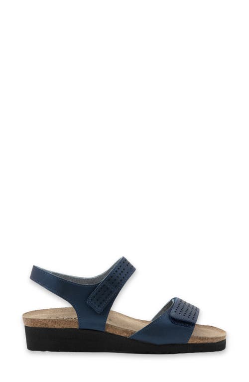 Naot Vivian Wedge Sandal In Polar Sea Leather