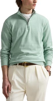 Polo Ralph Lauren Textured Double Knit Quarter Zip Pullover