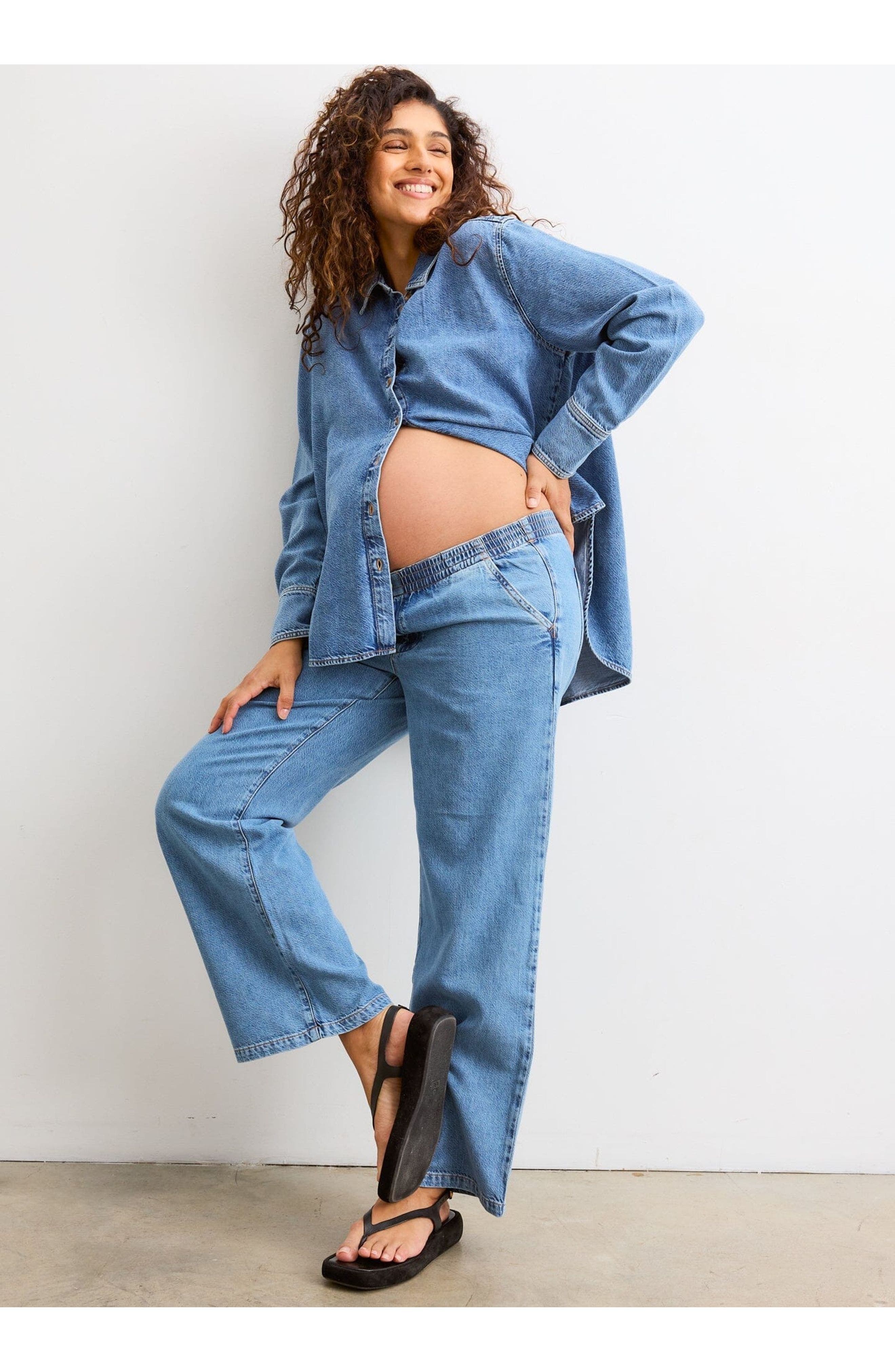 The Drapey Denim Boyfriend Shirt - image 2