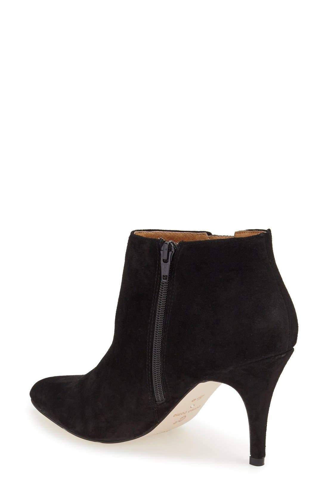 'Roster' Pointy Toe Bootie, Alternate, color, BLACK SUEDE