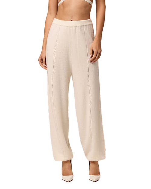 Kiki De Montparnasse Cashmere Balloon Sweatpant In Ivory