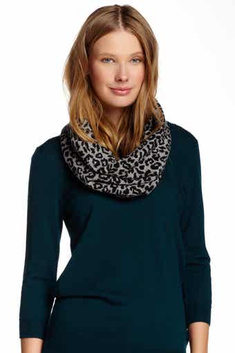Portolano Leopard Print Infinity Scarf