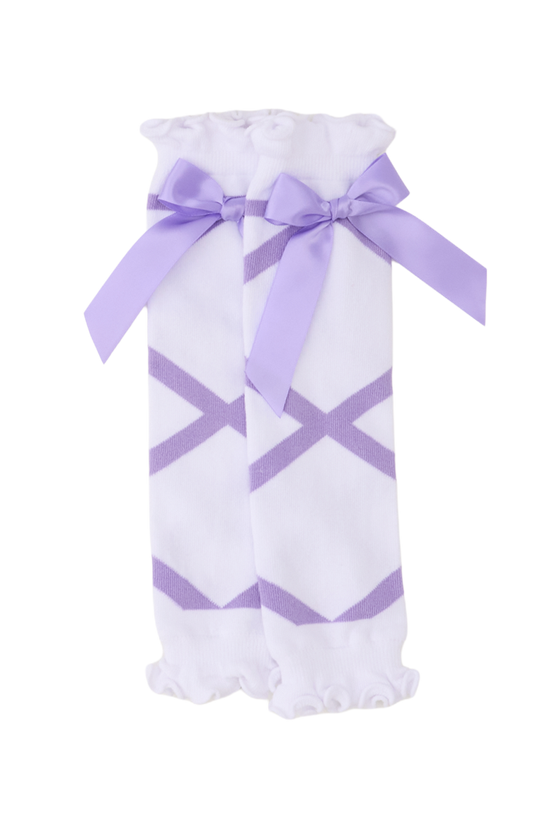 Leg Warmers Ballet Bow, Main, color, Wisteria Purple