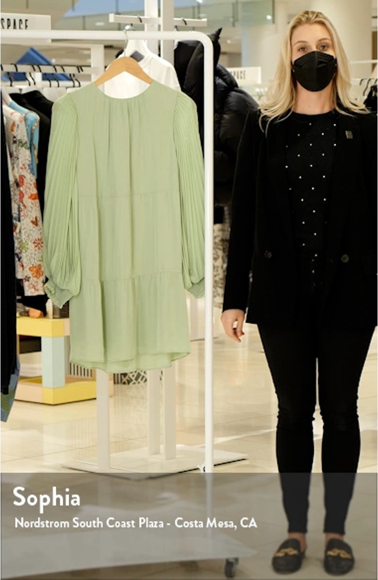 Antonette Pleated Long Sleeve Dress, sales video thumbnail