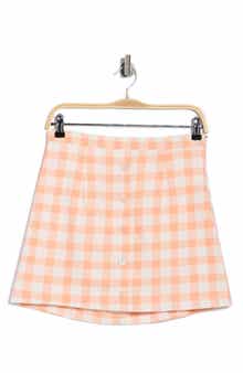 French Connection Buffalo Check Button Front Skirt