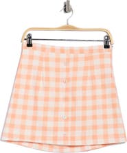 French Connection Buffalo Check Button Front Skirt