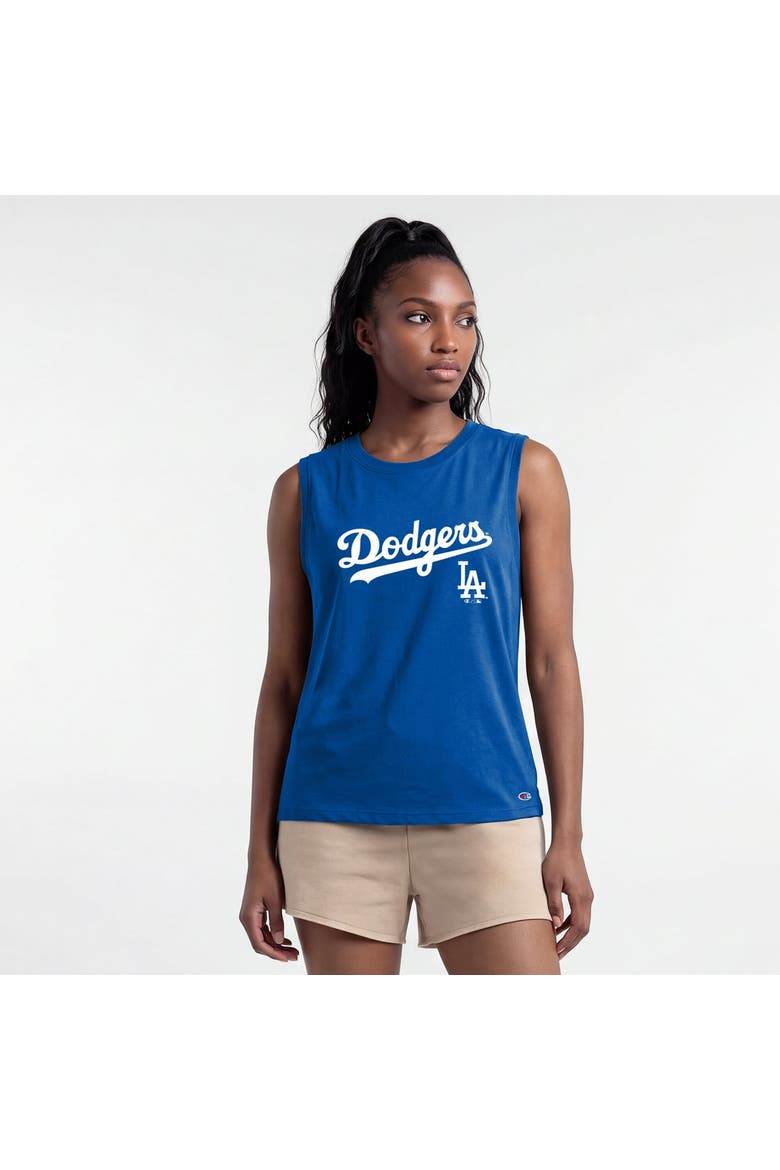 Women's Champion  Royal Los Angeles Dodgers Muscle Tank Top, Main, color, Royal