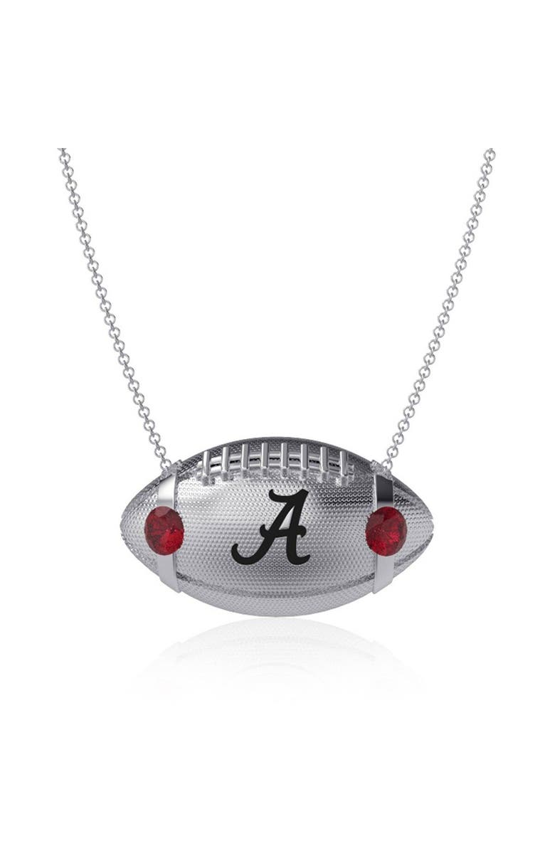DAYNA DESIGNS Alabama Crimson Tide Football Necklace, Main, color, 