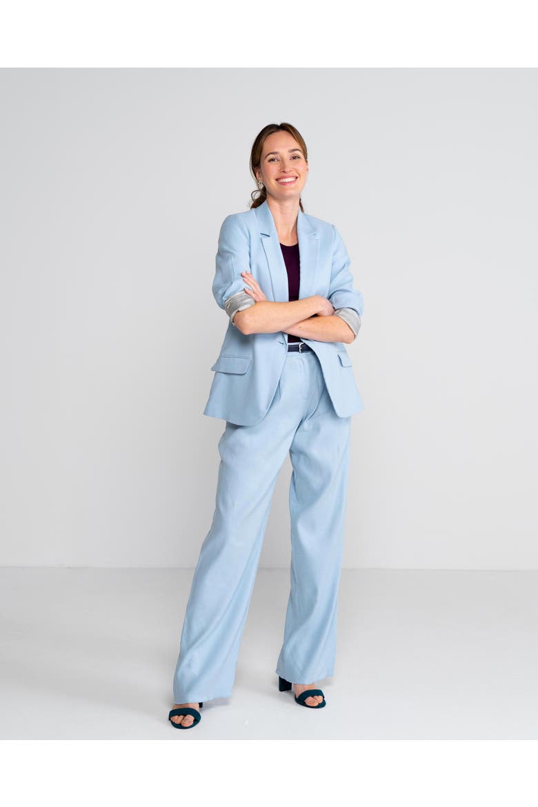 Iona Linen Pants, Alternate, color, Powder Blue