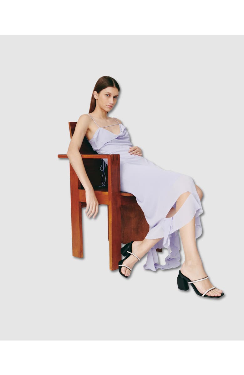 MI/MAI Tilda Crystal High Mule Sandal, Alternate, color, Black