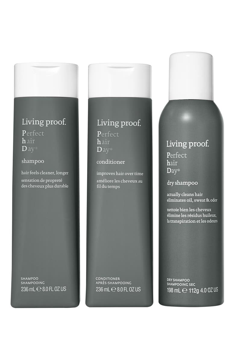 Living proof<sup>®</sup> Full Size Perfect hair Day<sup>™</sup> Shampoo, Conditioner & Dry Shampoo Set, Main, color, 