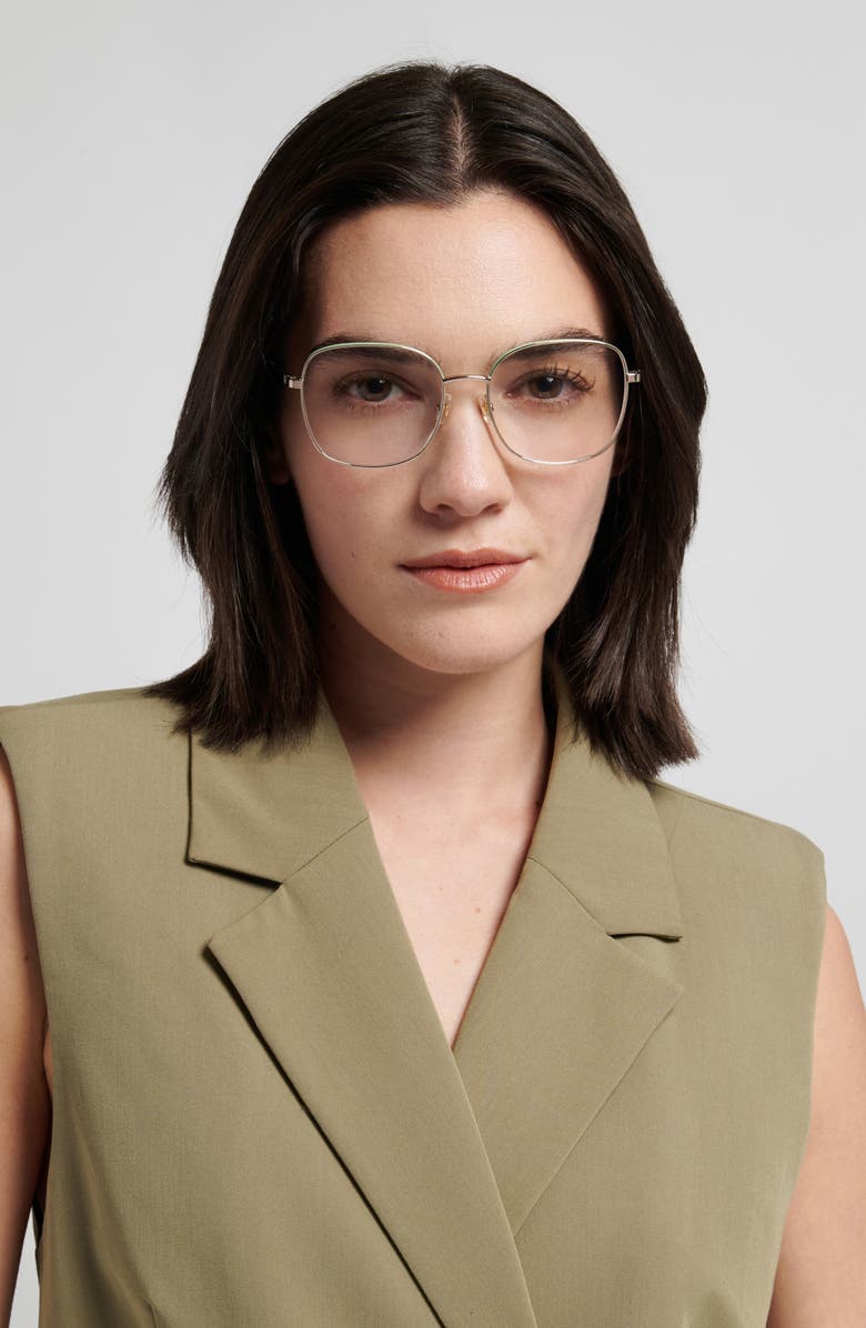 Kate Spade New York josee 53mm square reading glasses, Alternate, color,