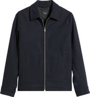 Theory Wyatt Wool Blend Bomber Jacket