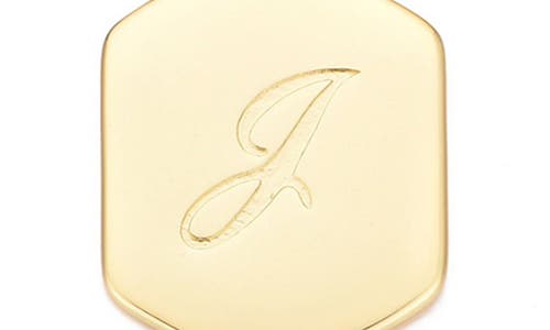 Adornia Monogram Initial Charm Chain Bracelet In Gold
