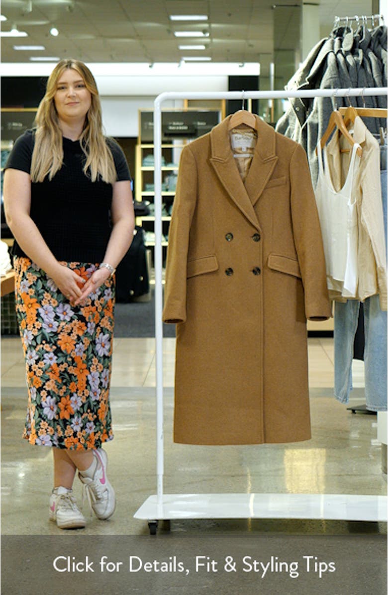 Marylin Double Breasted Wool Blend Coat, sales video thumbnail