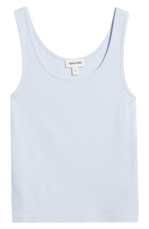 Open Edit Rib Tank In White