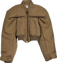 McQueen Crop Bomber Jacket