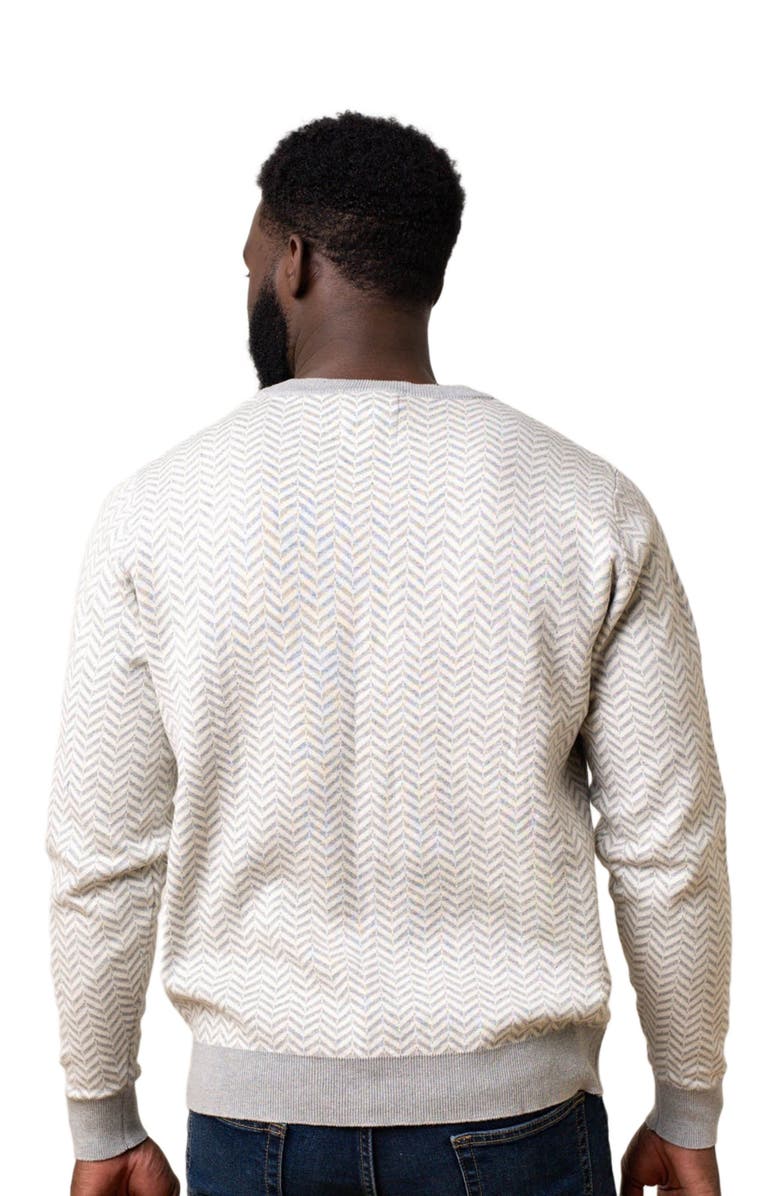 Hope & Henry Men's Organic Intarsia Crew Neck Sweater, Alternate, color, 