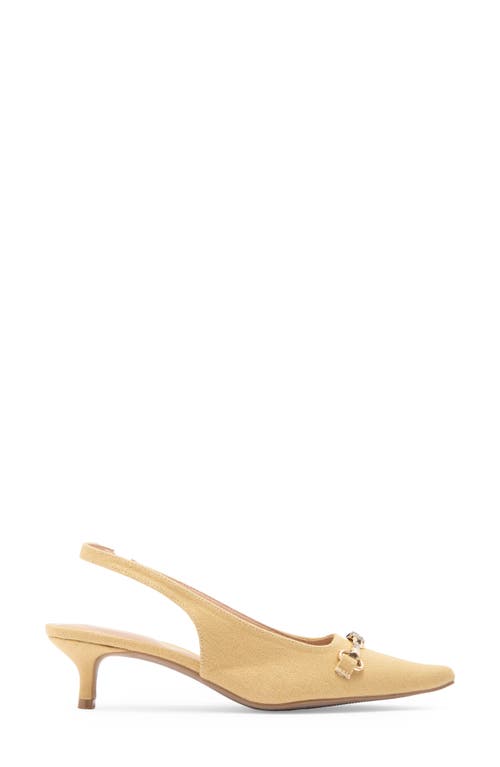 Wild Diva Lounge Aura Bit Slingback Kitten Heel Pump