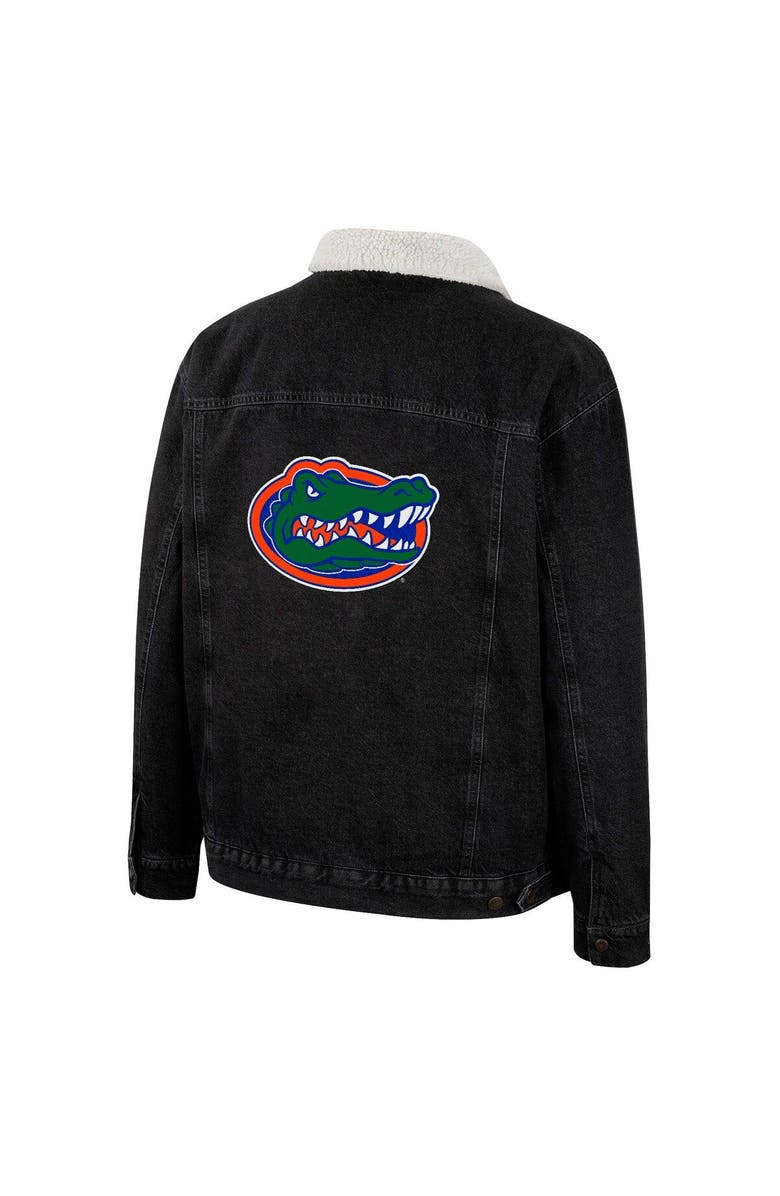 COLOSSEUM X WRANGLER Men's Colosseum x Wrangler Charcoal Florida Gators Western Button-Up Denim Jacket, Alternate, color, Charcoal