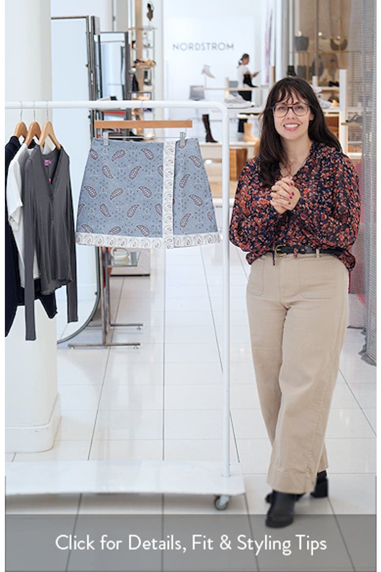 The Tyla Print Faux Wrap Miniskirt video