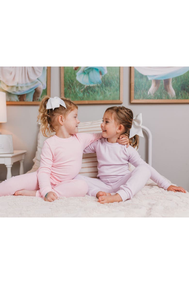 Girls Soft & Cozy Thermal Long Johns 2-Piece Set, Alternate, color, Black