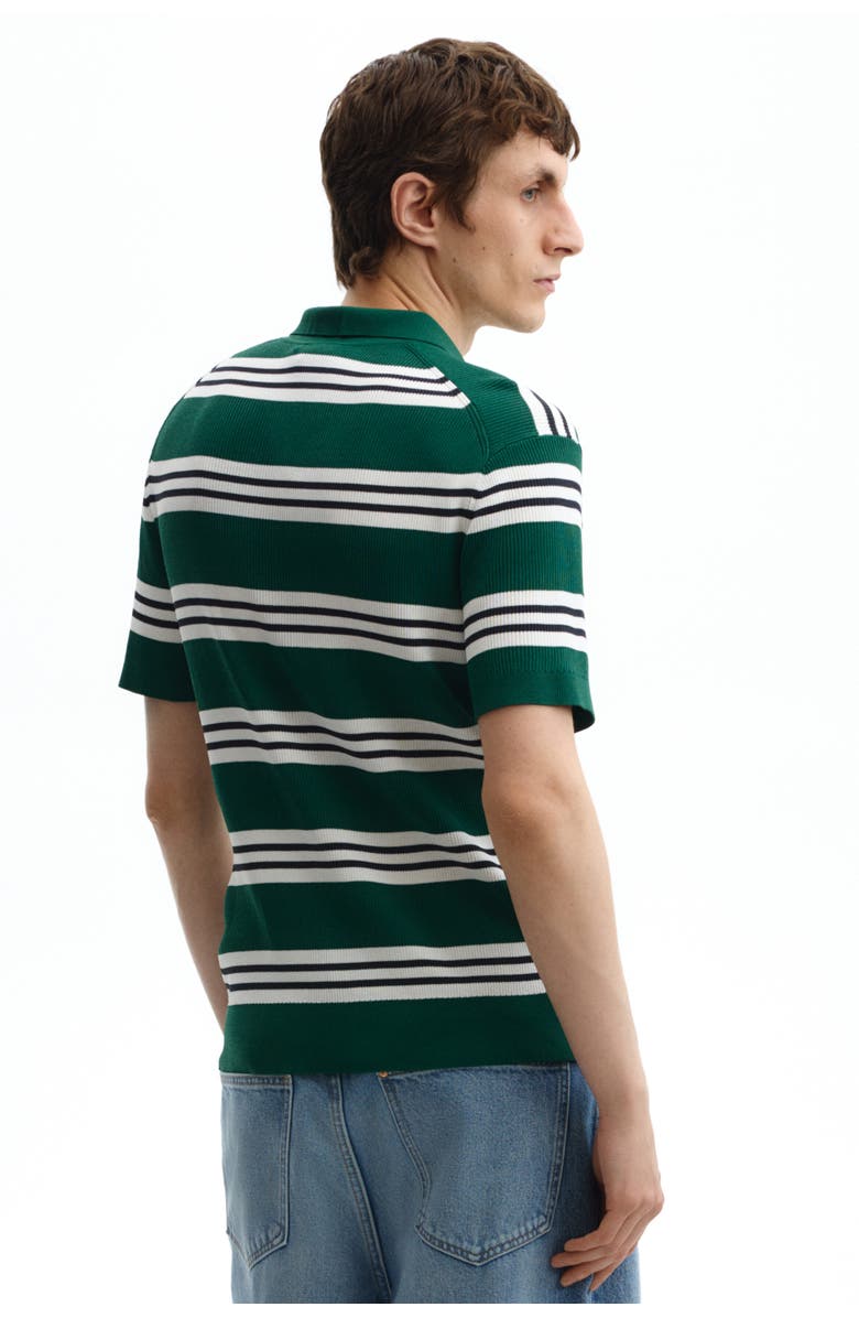 H&M Regular Fit Polo Shirt, Alternate, color, Green/Striped