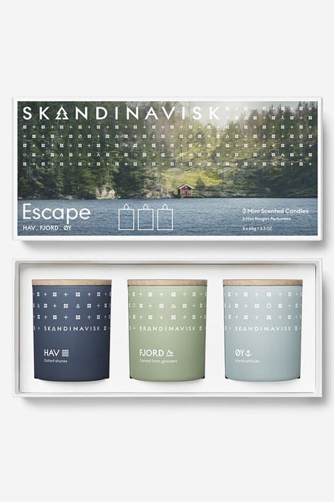 ESCAPE Mini Candle Giftset 65g x 3
