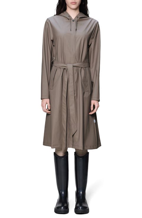 Waterproof A-Line Long Raincoat