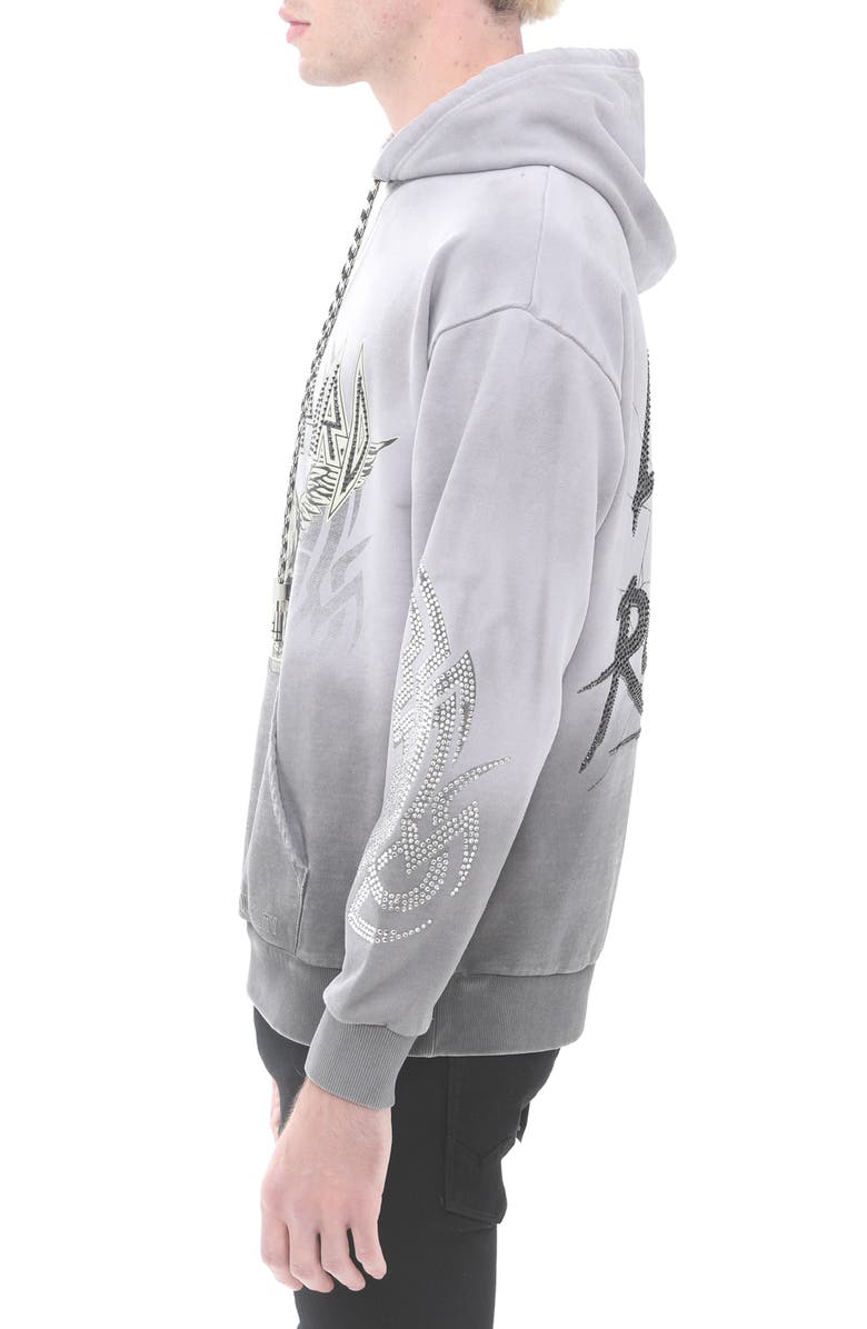 Cult of Individuality Def Leppard Embellished Cotton Graphic Hoodie, Alternate, color, 