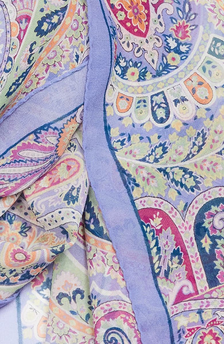 Etro Paisley Print Silk Scarf, Alternate, color, 