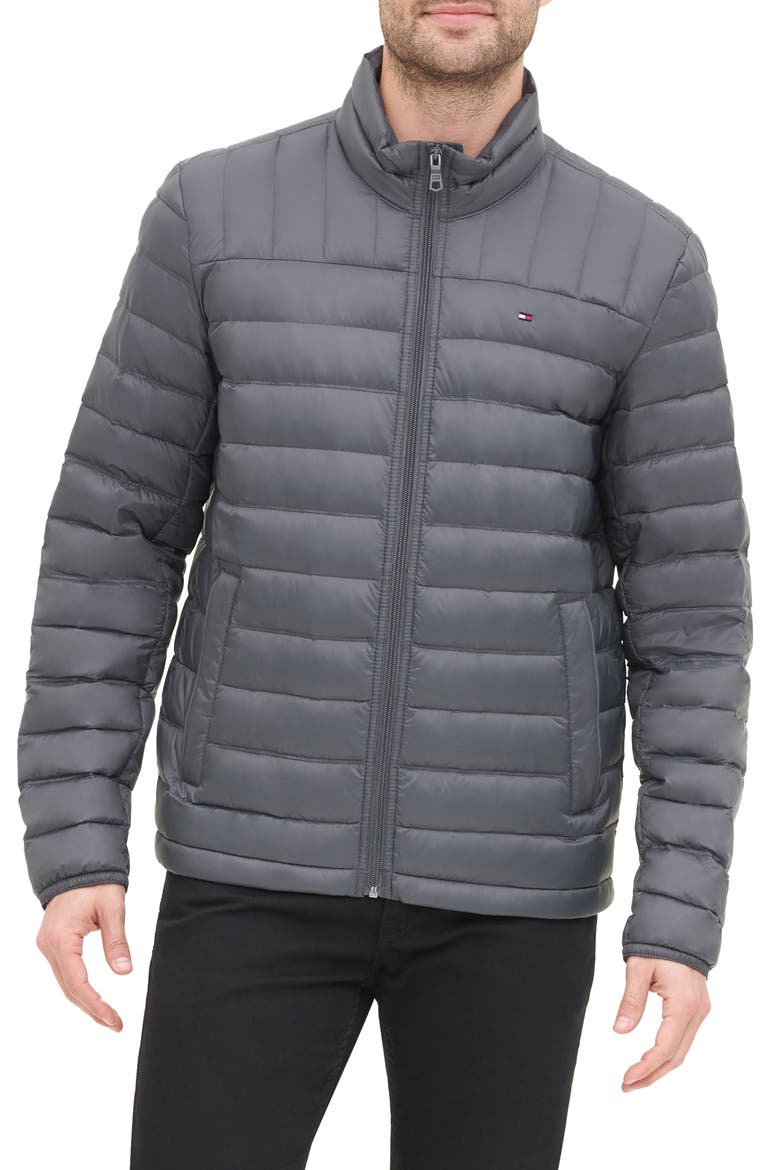 Classic Packable Down Puffer Jacket, Main, color, CHARCOAL