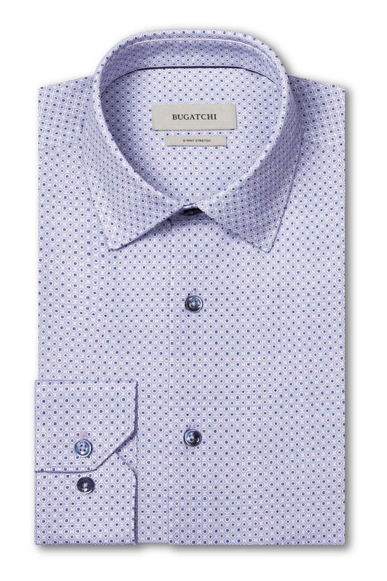 James OoohCotton® Geo Print Button-Up Shirt, Alternate, color, ORCHID