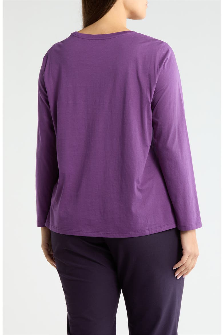 Boxy Organic Cotton Top, Alternate, color, DAHLIA