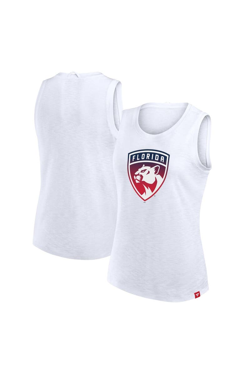FANATICS Women's Fanatics White Florida Panthers Slub Tank Top, Main, color, White