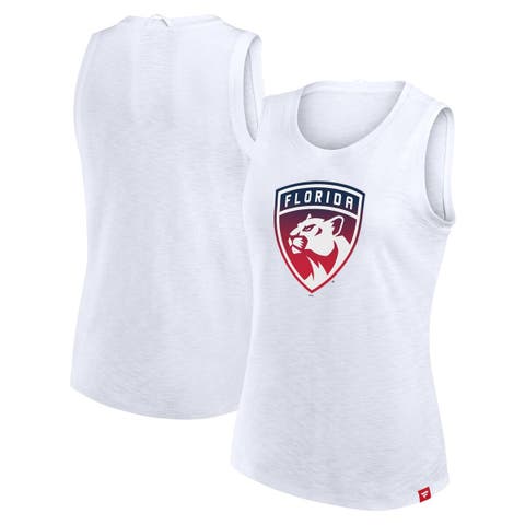 Women's Fanatics White Florida Panthers Slub Tank Top